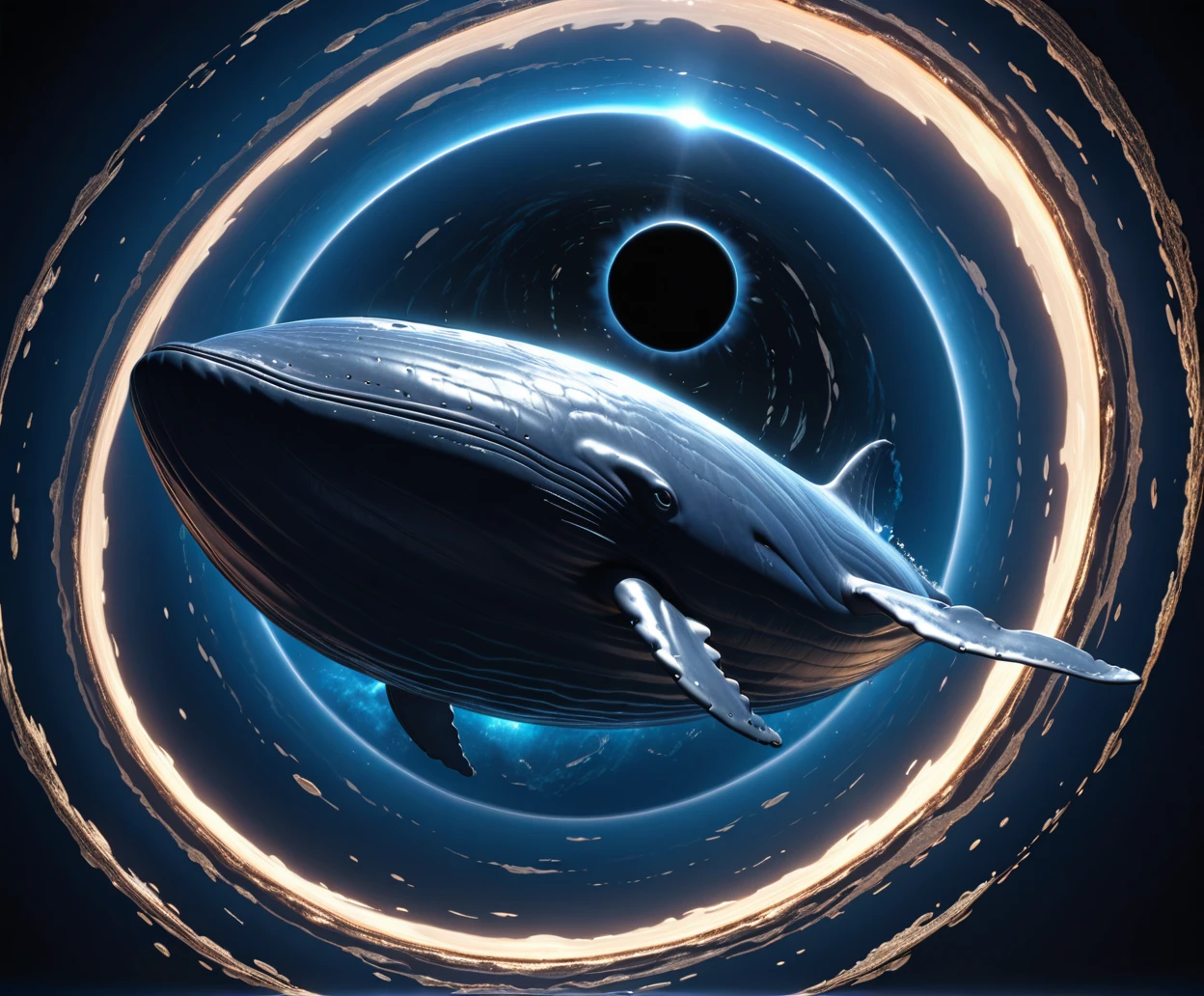 （0718）Today's challenge theme：Flying Whale/飞翔的鲸鱼/飛ぶクジラ
