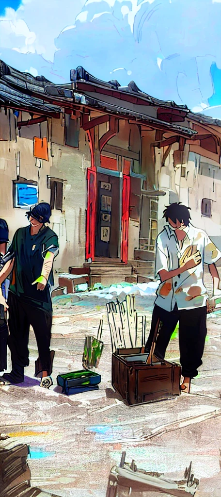 Create a painting based on the scenery in this photo,One Piece,Original Artwork,Ultra HD,masterpiece