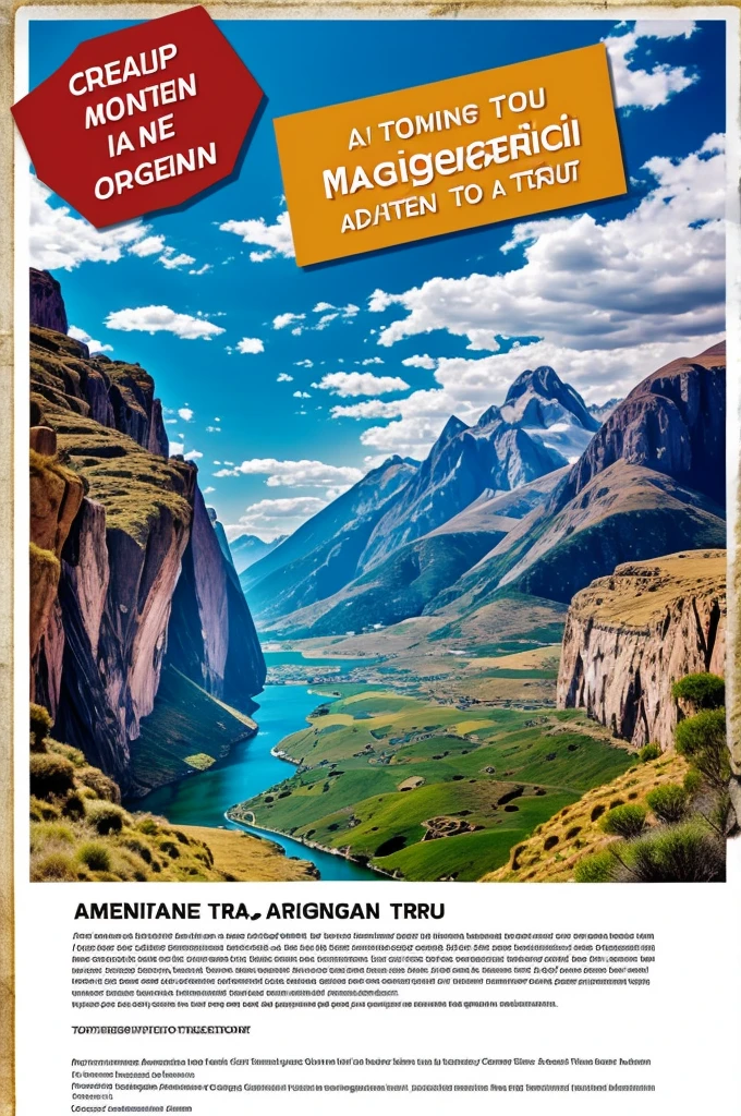 Create a Flyer about argentina making a tour guide.)