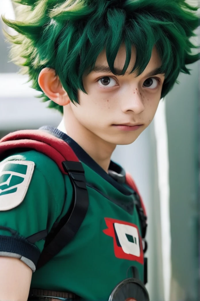 live-action、My Hero Academy、Deku、Around 20 years old、freckles