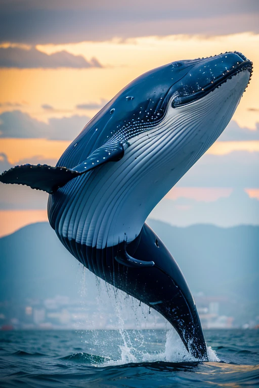 ((Highest quality)), ((masterpiece)),Flying Whale