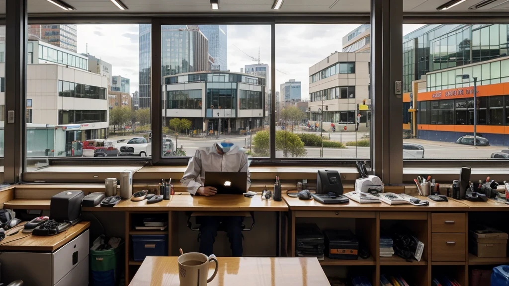 remove the human and replace with a computer notebook