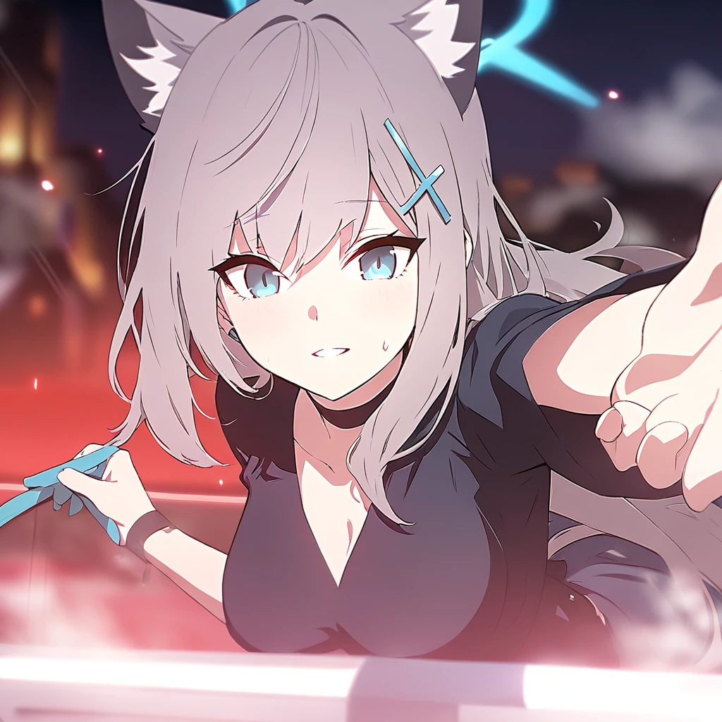 Shiroko(blue archive),best quality,Confident face