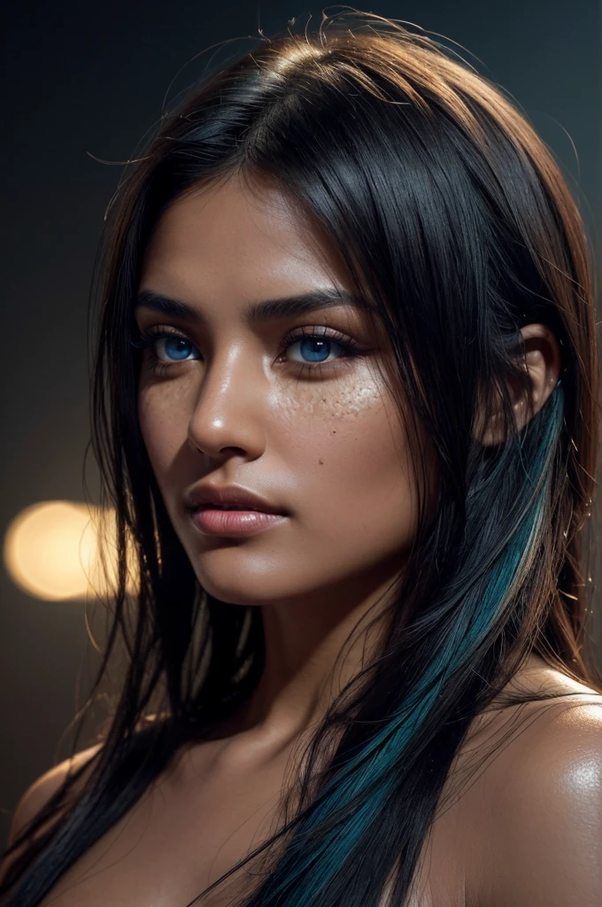 (best quality, ultra-detailed)(portrait, beautiful detailed eyes, beautiful detailed lips, extremely detailed eyes and face), clear skin, black hair, narrow eyes, plump lips, oil painting, vivid colors, soft lighting