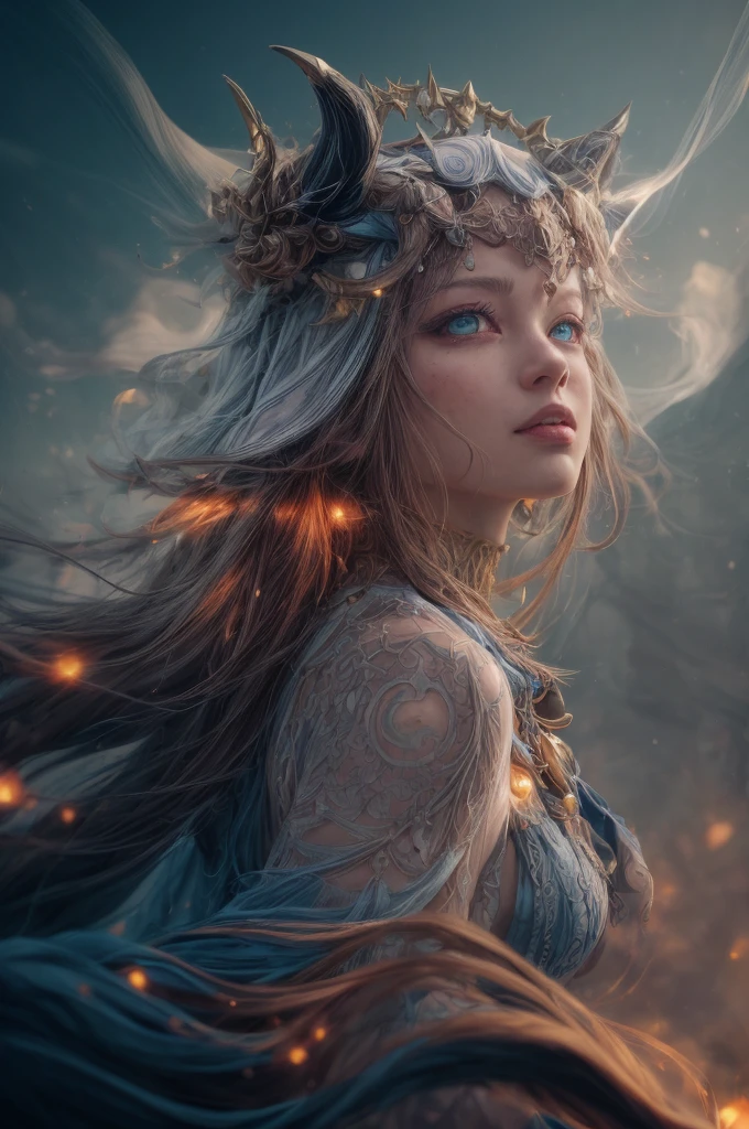 dreamlikeart, highly detailed (((surreal))) airbrushed art, intricate details, volumetric lightinasterpiece:1.2), (best quality), 4k, ultra-detailed, (dynamic composition:1.4), highly detailed, colorful details,( iridescent colors:1.2), (glowing lighting, atmospheric lighting), dreamy, magical, Dynamic composition, raytracing, specular lighting, shallow depth of field, insane details, hyperdetailed, exposure blend, hdr