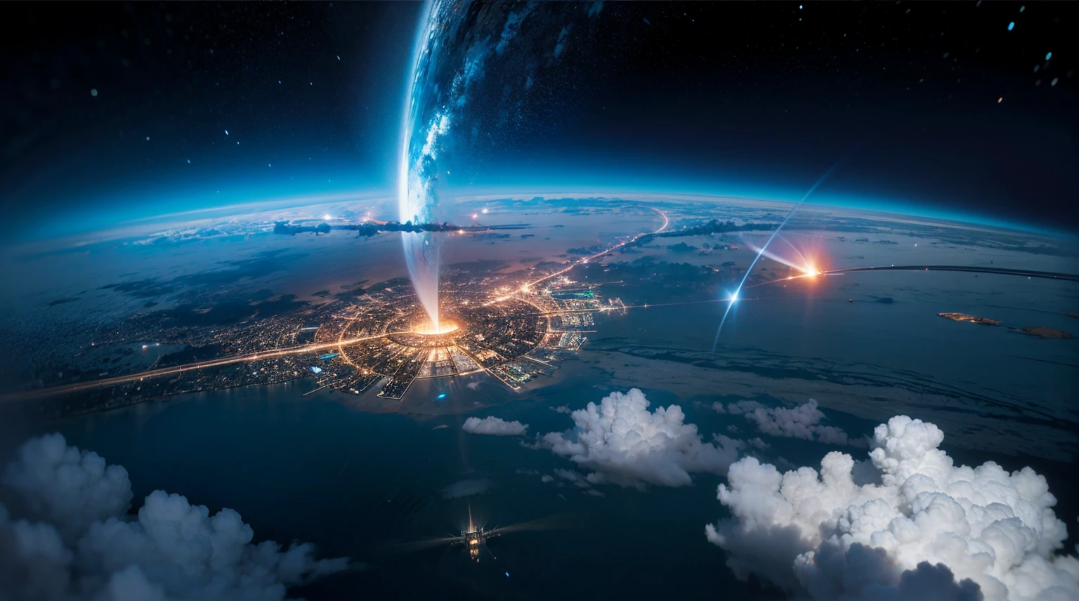 Future City, universe, technology, magic, reality,