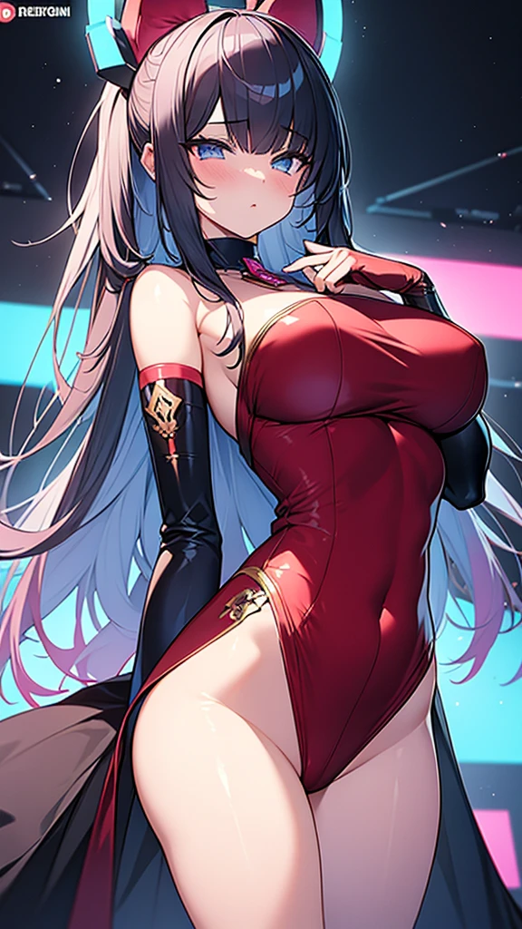 masterpiece,hentai, Naked Girls,favorite,Bounce and shake wildly,, 32K,Super detailed,Ultra-detailed,Vibrant breasts, Liza's outfit, loungewear, {{The biological weapon preys on the sleeping Liza and transforms into Liza, standing there.}}, Overall view, Town, NSFW