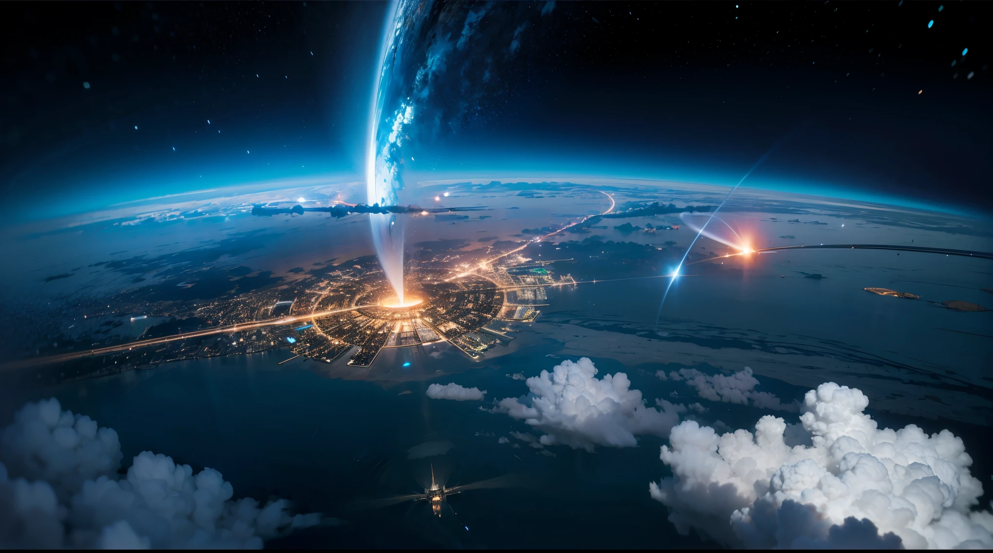 Future City, universe, technology, magic, reality,