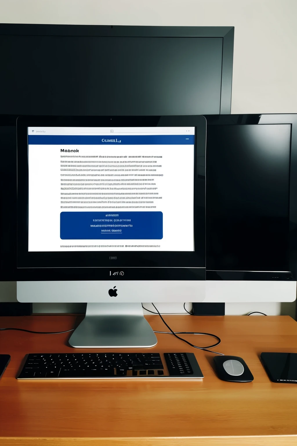((Best quality)), ((masterpiece)), (detailed), Monitor on the table, on it there is a program code and a second monitor on it a prototype of the site