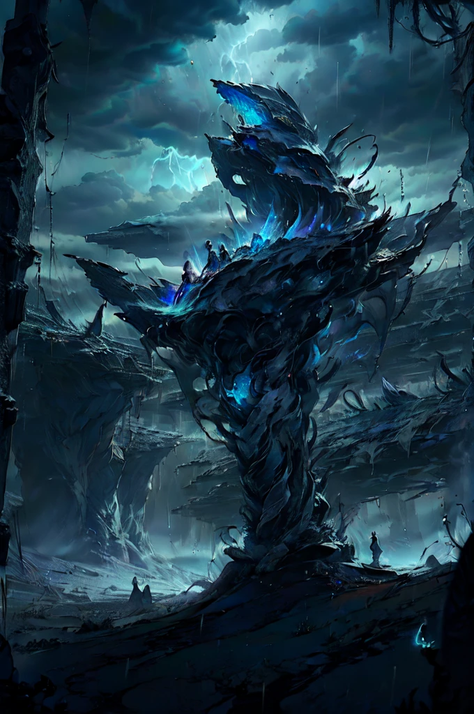 (3 people:2),Multi-text photos,(masterpiece:1.2),Highest quality,(figure:1.2),(Very detailed),Gothic,Hyper Details,(Delicate and detailed), (Intricate details), (Cinematic Light,Highest quality Backlights), Clear lines, From below,(Devilish,Abysmal),Perfect body,(Bioluminescent hair:1.2),(Glowing Eyes:1.3),(Satanic),Fantasy, Close your eyes for a moment,Underworld,(dynamic:1.2),((compensate)),High Contrast,(Best lighting, Very delicate and beautiful),((Cinematic Light)),(((colorful))), elegant,(映画のmasterpiece),intense,Powerful,Splashes of color,really eye-catching,(Brimstone),(Dark Lineage),Shadowy,underworld,subterranean,((背景にcolorfulなペイントが飛び散る, Dulux,)),((caustic)),Dynamic Angle,Beautiful sparkle,(Enchanting),(Intricately detailed movie backgrounds),(Artfully crafted brilliance),amazing,Gorgeous sky background, Detailed Clouds, ray tracing reflection, Ambient Occlusion,Havoc,(Shrouded in fog), (Atmospheric),spooky,Hellspawn,fire ,inflammation,intense、[[I see a figure in the distance]]、Rain Clouds、thunder、storm