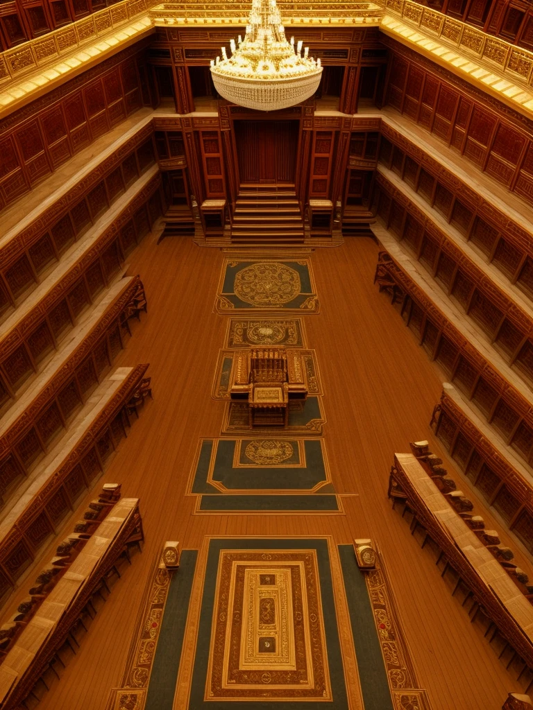    - **Great Hall**: center of the palace There was the throne of Emperor Yang Ming. Seating is surrounded by dining tables and meeting areas.
