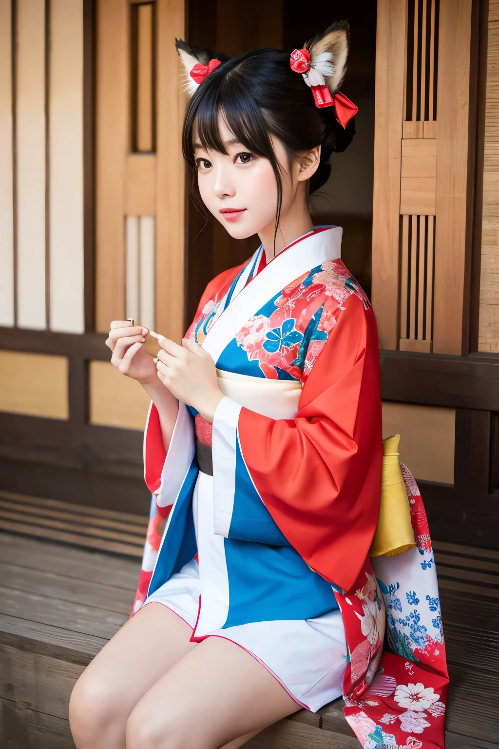 Fox girl kimono