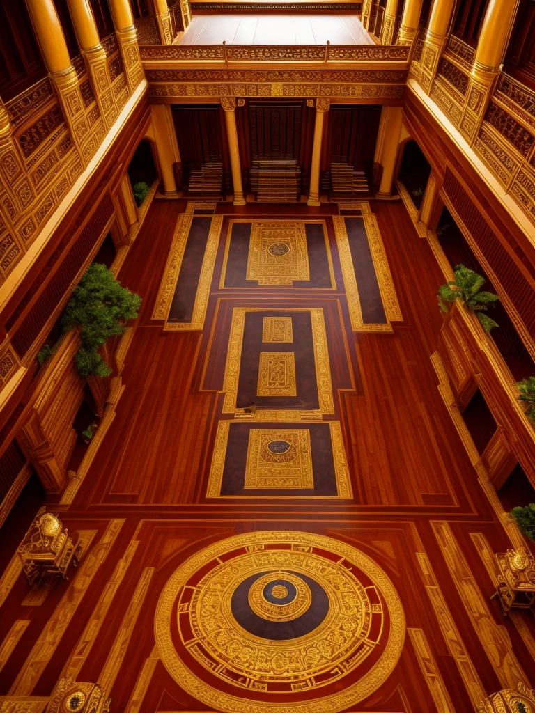    - **Great Hall**: center of the palace There was the throne of Emperor Yang Ming. Seating is surrounded by dining tables and meeting areas.
