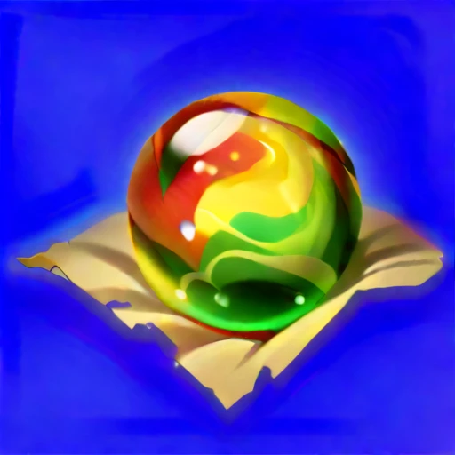 Game Icon,A colorful bead is placed on an old piece of kraft paper,The beads are red, yellow and green in color,Exquisite
