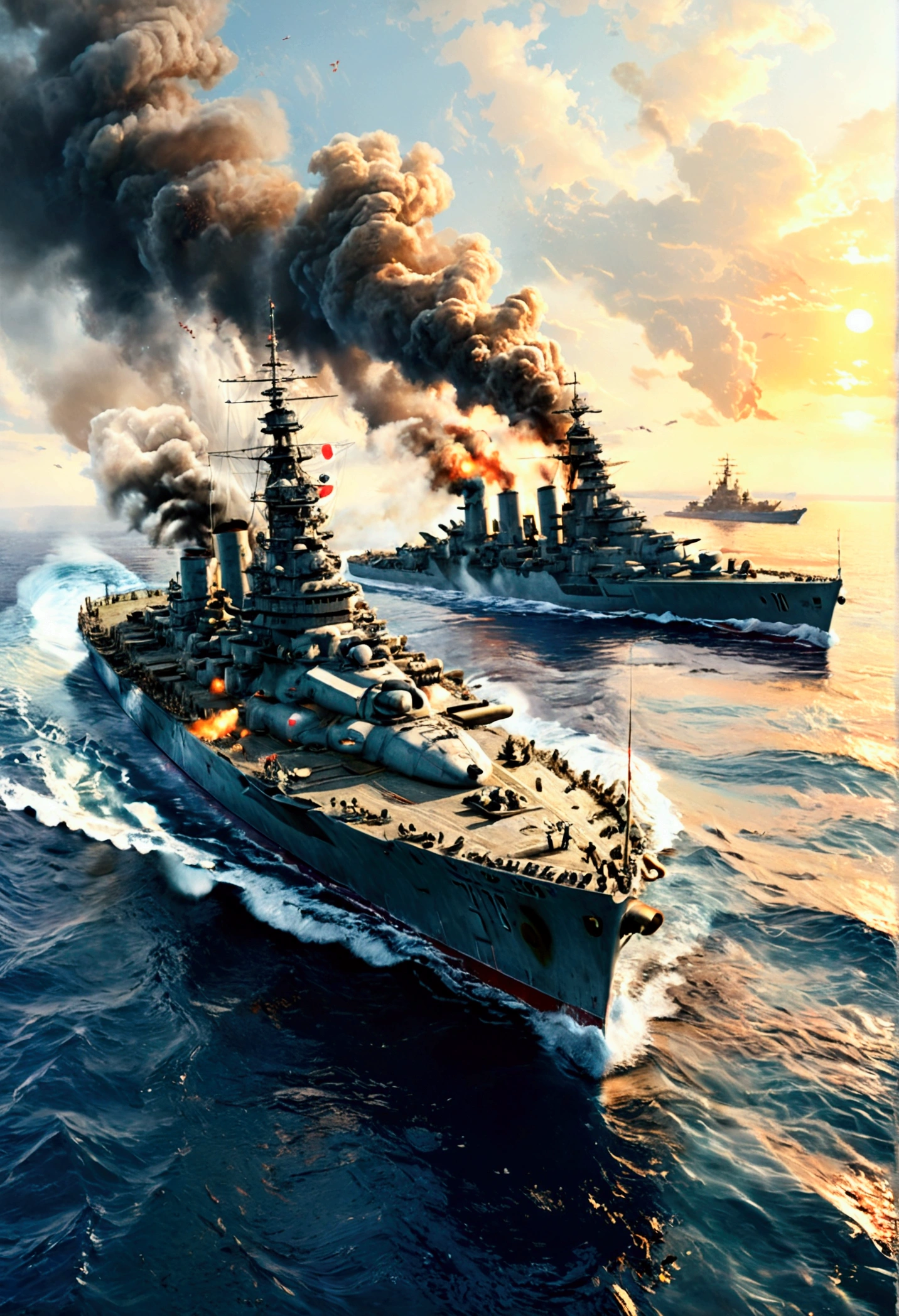 Japanese battleships in 1945