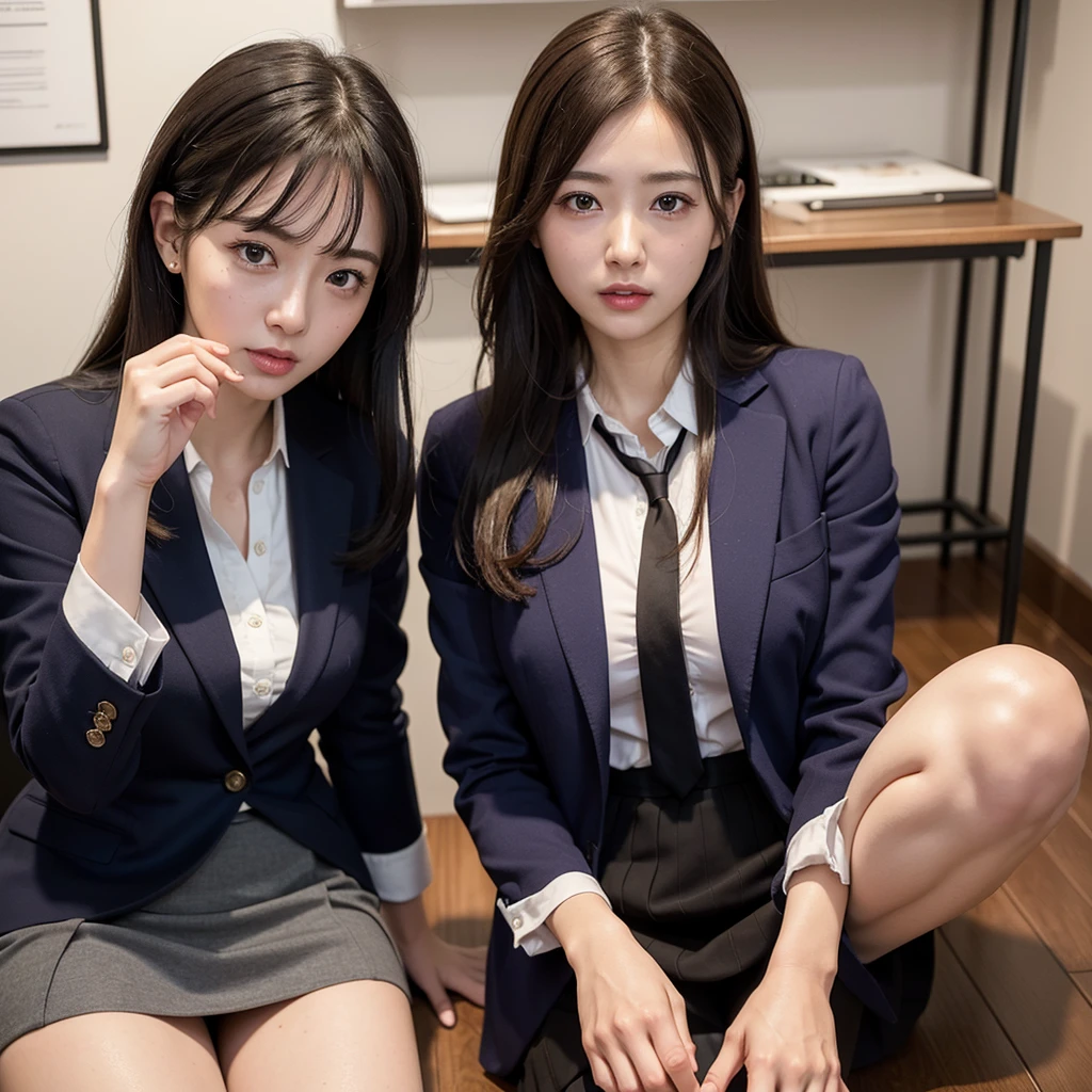 Highest quality, masterpiece, Ultra-high resolution, (Realisticな:1.4), RAW Photos, One girl,Realistic、Live-action office lady、Beautifun a suit、mini skirt