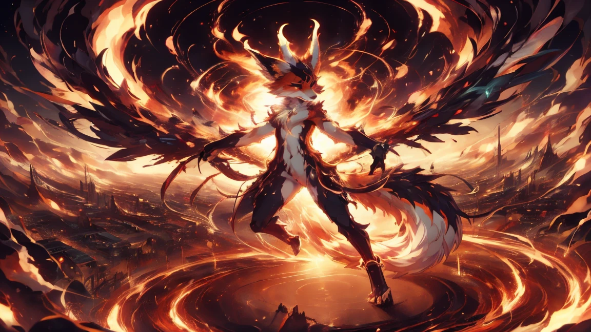 anime girl,18 year old girl, anime style, Hatsune Miku x cute white kitsune, Shy Girl , Kitsune ears, Dark Natasha Art, urban landscape, art by fox aztra, full body high definition in detailss the best image quality, increase_details:1  kitsune in hell increase_details:1, overpower hatsune increase_details:1