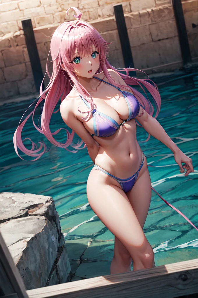 (masterpiece),(Highest quality)、(Very detailed)、(Very detailedなCG)、(Very delicate),(Perfect lighting),(8k)、(Dynamic Angle)、(Clear images)、Vibrant colors, woman、masterpiece、Highest quality、Written boundary depth、Cinema Lighting、masterpiece、Highest quality、Very detailed、colorful、Vibrant、Large 、Thighature woman、alone、(masterpiece、Highest quality、High resolution、Anime Screen Capture、Anime Color)、(Perfect Anatomy、Beautiful attention to detail、Beautiful detail body、Beautiful breasts、Sexy mature an womading outside in aswimsuit、((bikini))、performer、Side bangs、Pink Hair、The eyes are round、Long Hair、Side bangs、Large Breasts、
Blushing, Nose red, saliva, accurate, High resolution, High-resolution model, Very detailed, Ultra high definition, Textured skin,