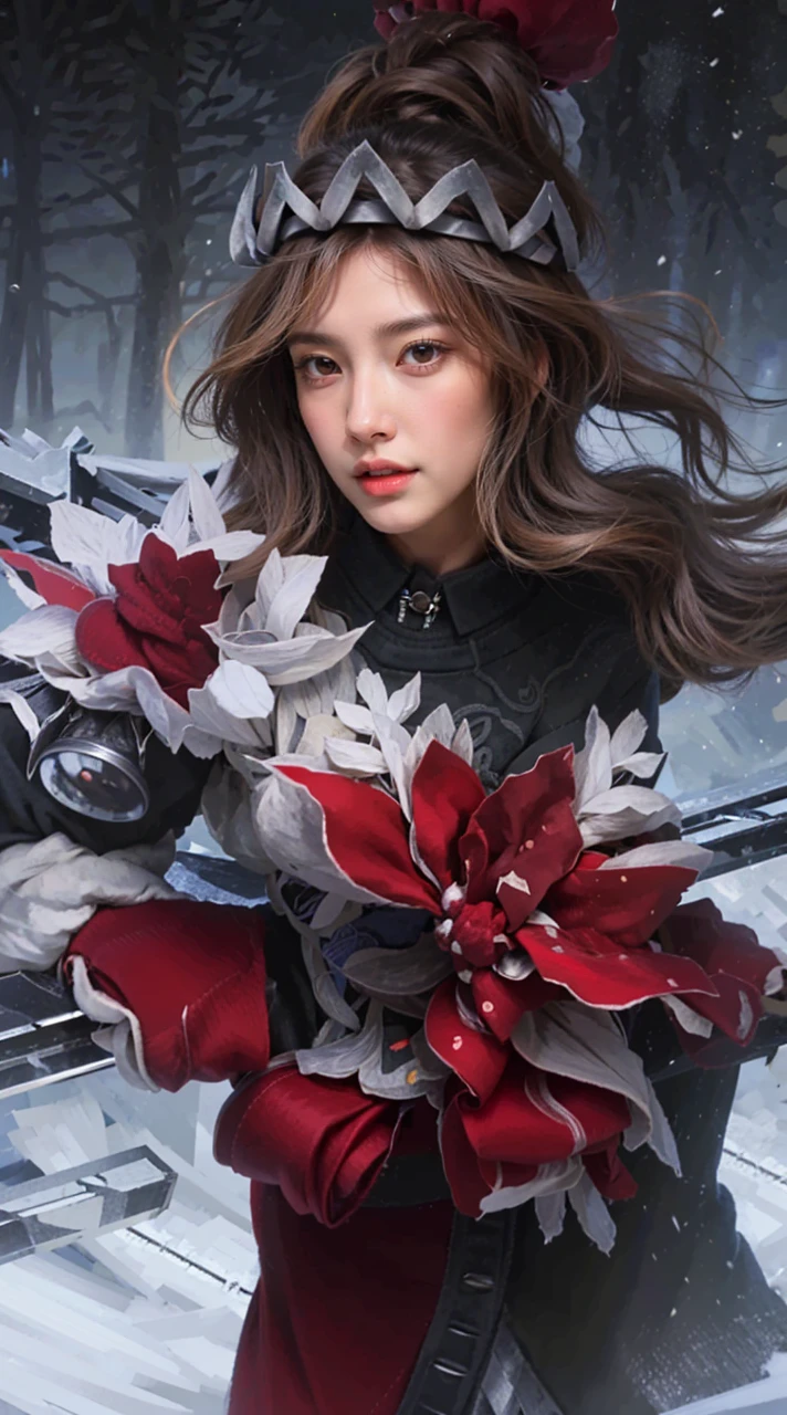 (photorealistic:1.4), Best Quality, masterpiece, ultra high resolution, 1 girl, (detailed face:1.2), (detailed eyes:1.2), (Detailed hair:1.2), (detailed clothing:1.2), 4k, (detailed color:1.2),