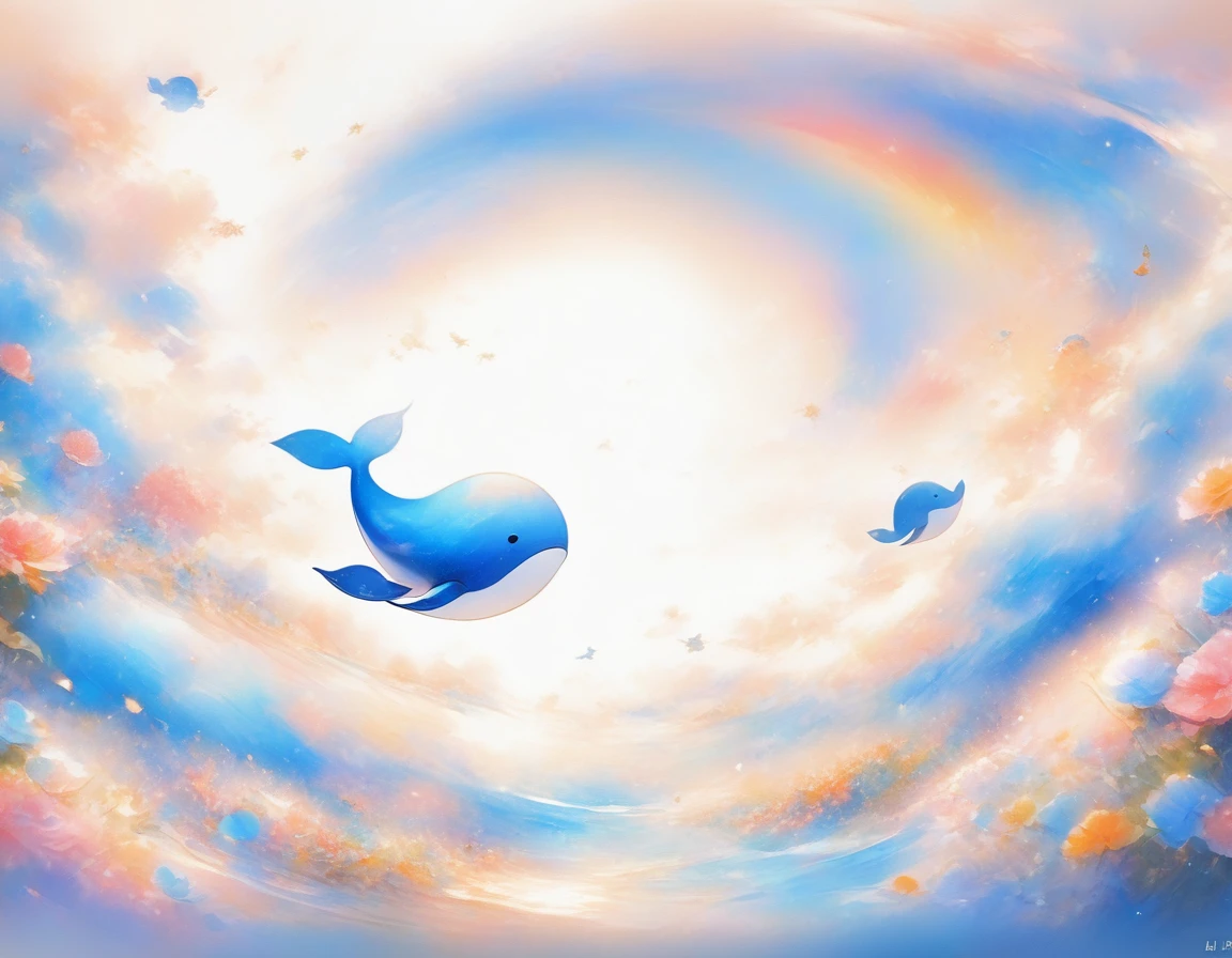 (Flying whales,In space), nebula(Artworks by Slawomir-Maniak), Lush Watercolor Palette Canvas/Acrylic Fiber, complex, Extreme details, Complex Key, ((Single shot)), ((best quality)), ((masterpiece)) , ( (Practical)), (Ideally), 8K, Impressionism: 0.2 Full HD wallpapers