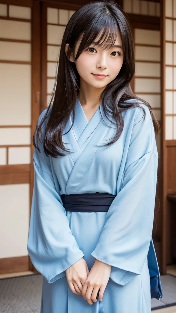 A Japanese woman with a pure and innocent image。There is a beautiful woman with medium-long hair.。Wearing a Japan high