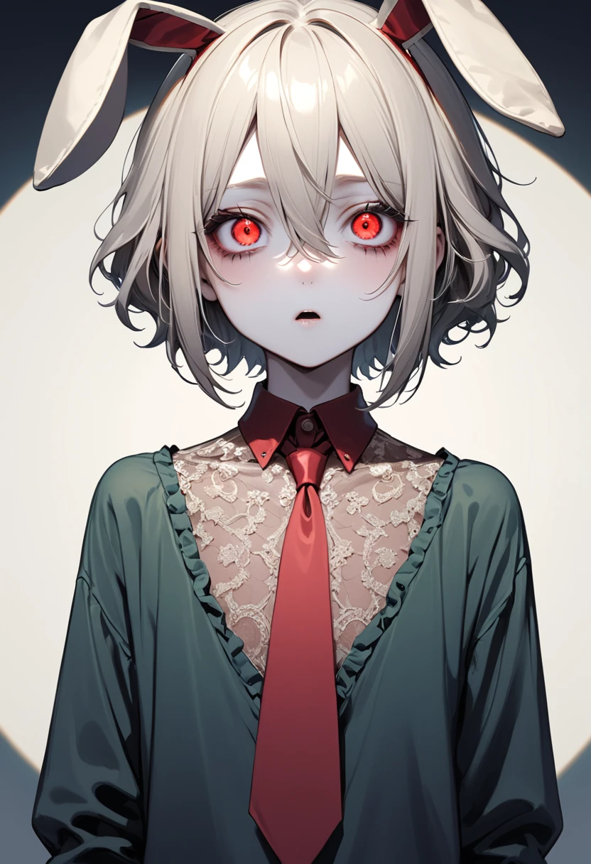 masterpiece, Highest quality, High resolution, One boy, Cream colored hair, Gray Hair, Pearly hair, Nice boy, Bunny ears, Loose-fitting clothing, Larger clothes, dark red eye, eyeの下のたるみ, dark circles under eye, やみcute, Fluffy hair, Voluminous Hair, skinny, slim, very skinny, Androgynous, cute, Spooky, short hair, Horror, Faded colors, White skin, Spooky, Unnaturally thin, Hungry, eye, eye in background, sharp eye, Long eyelashes, Under the lashes, Loose shorts, lace shirt, Frilled shirt, tie a ribbon around one&#39;s neck, Detailed clothing, A loose cardigan, Open cardigan, Dripping Blood, That&#39;s horrible, nightmare, Haunted, stitch, patchwork, String, Injury, hell, Injury on arms, self-harm, cut, Black Fingers, factory, Abandoned, The dismembered ghost,Many Heads,Many heads,Lots of faces,Multiple faces,Multiple Girls,Frolicking Girl,Multiple women,tea ,Crazy Smile,Look up,Face shot,Scythe Face,Girl Monster, slave,beautiful, Detailed portrait, Delicate facial features, 鋭いeye, Sharp Fangs, 青White skin, Thick chain, Dark Background, Cinema Lighting, Dramatic Shadows, Gothic style, Gloomy atmosphere, Dark fantasy, One Girl, , Please open your mouth wide, Open your mouth and baring your teeth,Sharp teeth like a beast, Wide lips, very wide mouth, Vermilion cheeks, ,(Blood splatter:1.6),Scary face, Laughter　Witch design, Twisted smile、Bloodstained、bleeding from the head,,、Blood splatter、,(Blood splatter:1.6),Crossbones, skull,　, Horrorスタイル, ((Fantasy Witch Costume)), ((Flowing white hair)), ,(Blood splatter:1.6),Female curves, Large Breasts, Thick thighs, Sexy flat stomach, Perfect hands, Perfect anime face, ((dark ****ta dress)), Are standing, ((Wicked Smile)), ,(Blood splatter:1.6),Victorian cities, gaslight, Steam circulates, Moonlight Illumination, night lighting, A sky filled with stars and galaxies,disaster々new devil horns,,(Blood splatter:1.6),アニメゾンビWitch design, Twisted smile、Bloodstained、bleeding from the head,,、Blood splatter、,(Blood splatter:1.6),Crossbones, skull,,Photo Background,Wide Shot,Scythe Face,Girl Monster, slave,beautiful, Detailed portrait, Delicate facial features, 鋭いeye, Sharp Fangs, 青White skin, Thick chain, Dark Background, Cinema Lighting, Dramatic Shadows, Gothic style, Gloomy atmosphere, Dark fantasy, One Girl, , Please open your mouth wide, Open your mouth and baring your teeth,Sharp teeth like a beast, Wide lips, very wide mouth, Vermilion cheeks, ,(Blood splatter:1.6),Scary face, Laughter　Witch design, Twisted smile、Bloodstained、bleeding from the head,,、Blood splatter、,(Blood splatter:1.6),Crossbones, skull,　, Horrorスタイル,