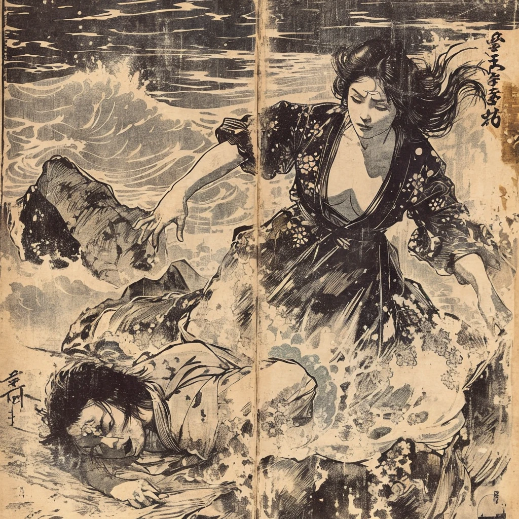 Japan woman in kimono