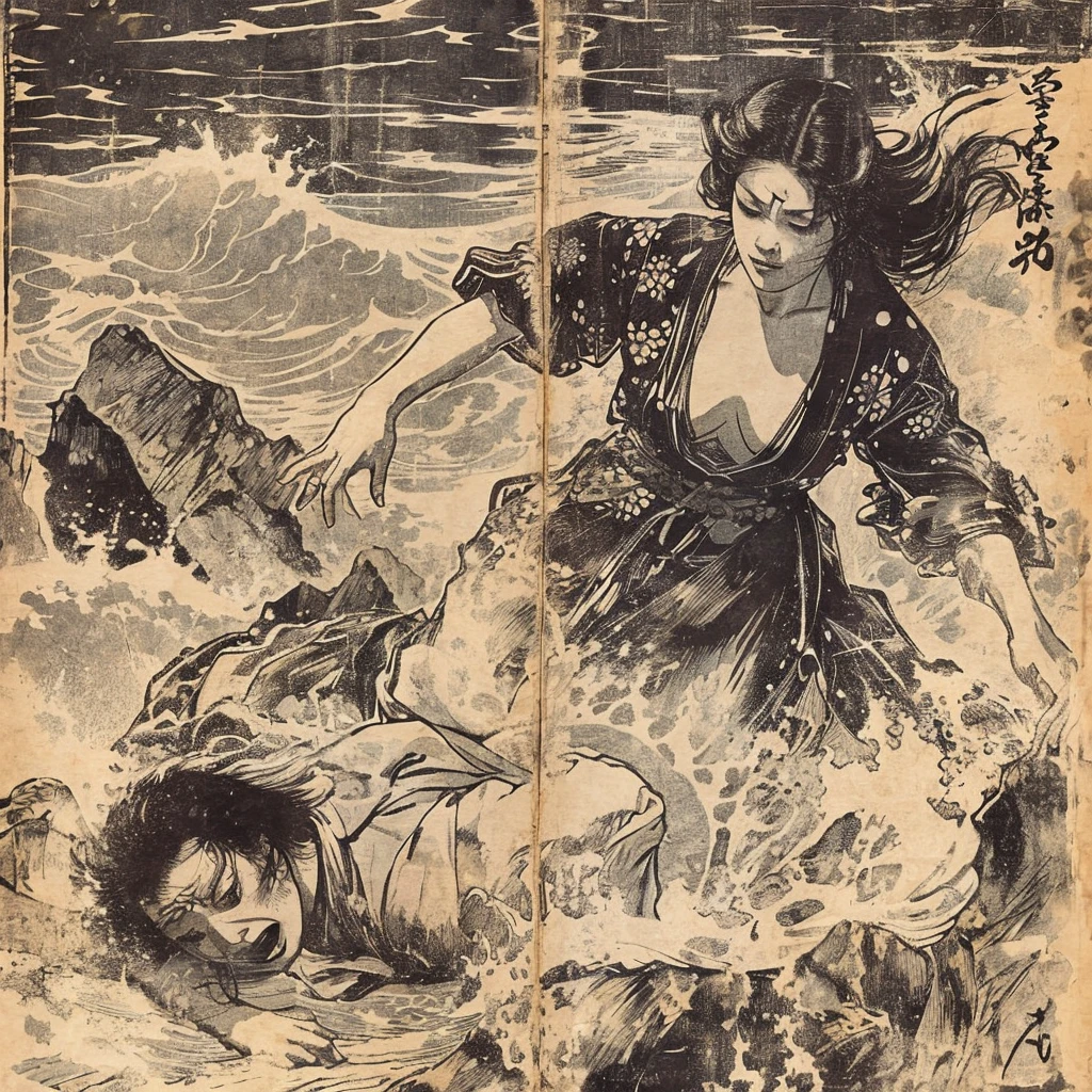 Japan woman in kimono