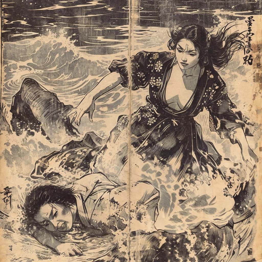Japan woman in kimono