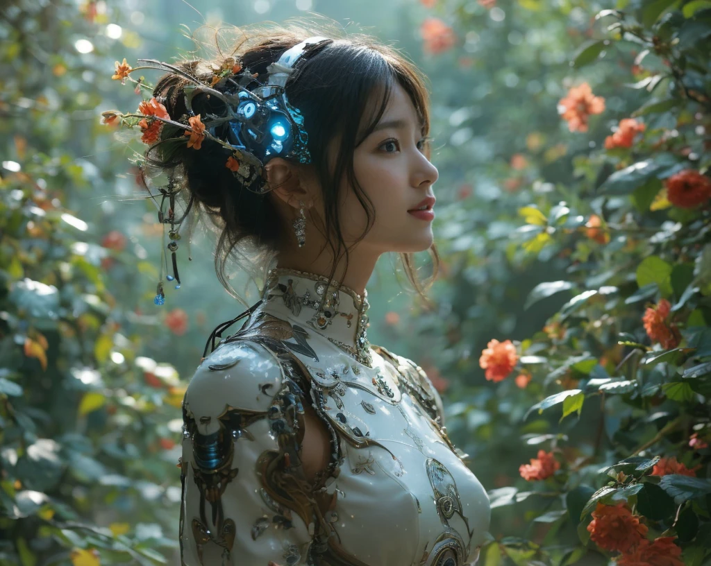 ((masterpiece, Top image quality, high resolution、solitary、Radiant Skin))(on the table, best quality, Practical, Very detailed, meticulous, high resolution, 8k wallpaper), Close-up portrait of a beautiful woman, like, Smile, Light brown messy hair, Perfect dynamic composition, 美丽meticulous的眼睛, Like the cover of a fashion magazine, On Campus