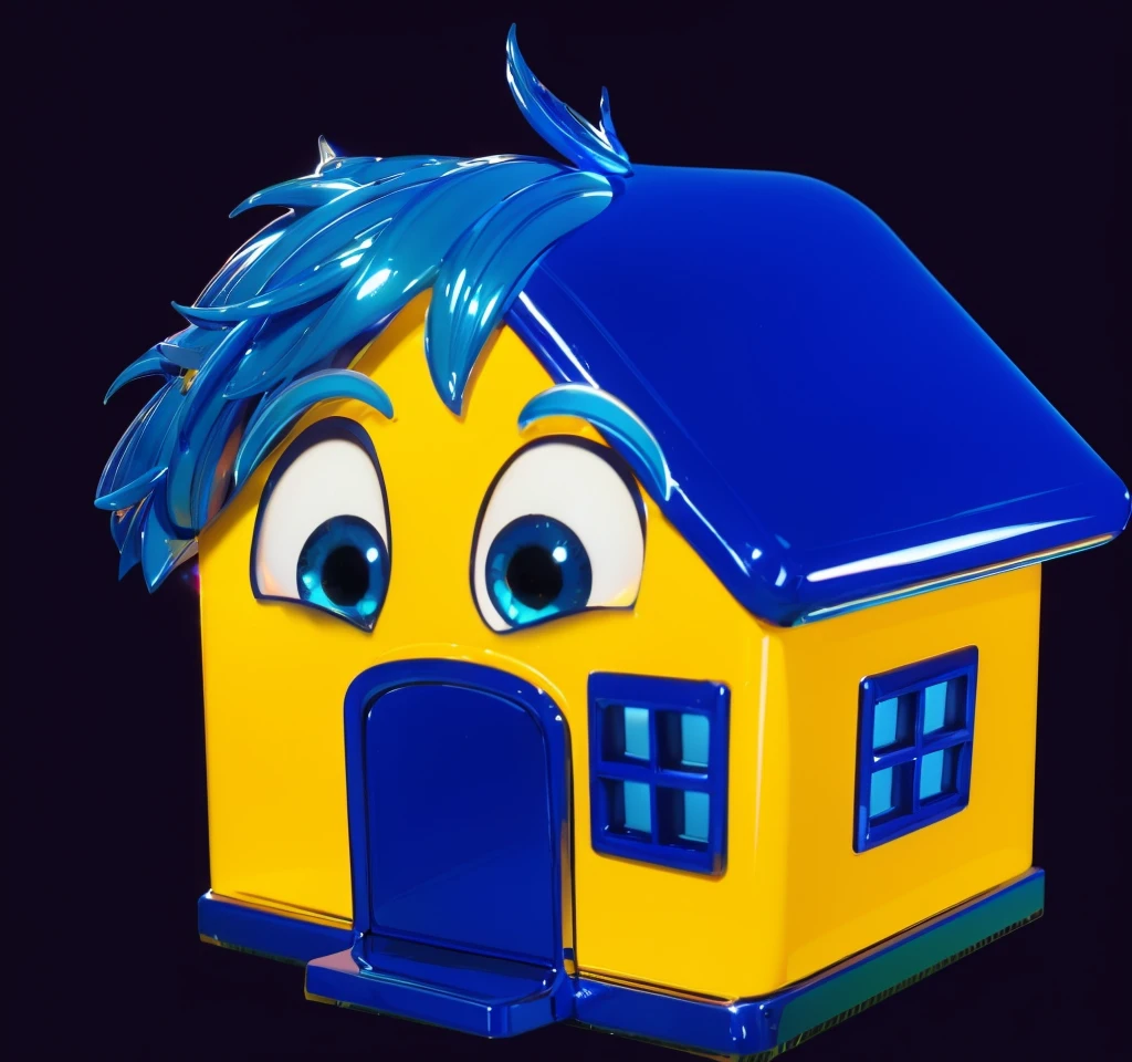 3d render, glossy texture, smooth 3d model, multiple light sources, rim light, sharp post effects render, (glossy plastic texture with multiple big light probe refractions), perfect cgi, smooth silhouette, high intensity refraction, (super glossy material), most beautiful vfx , blue background, plastic refractions, realistic, 4k, high resolution, rim light, photo shoot, commercial photo, profile shot, 4k, rim light, high resolution, 4k, glossy texture, smooth 3d model, multiple light sources, rim light, sharp post effects render, (glossy metallic texture with multiple big light probe refractions), perfect cgi, cgi art created only with gradients, smooth silhouette, high intensity refraction, (super glossy chrome material), most beautiful vfx, blue background, chrome metal refractions, multiple light sources, rim light, sharp post effects render, perfect cgi, digital art, detailed digital art, reflective, best quality, 4k, masterpiece:1.2, ultra-detailed, realistic, vivid colors, dark and moody lighting, The image of the highest quality, ensuring every detail is showcased perfectly. It in 4k resolution, allowing viewers to immerse themselves in the richness of the colors and intricate details. The realistic rendering. under the spotlight, reflecting, high-resolution image, realistic rendering, dark background, and rim light photorealistic The image features three characters standing in front of three houses. The characters are a red-haired mermaid, a purple cat, and an orange dog. They are each holding a yellow maraca