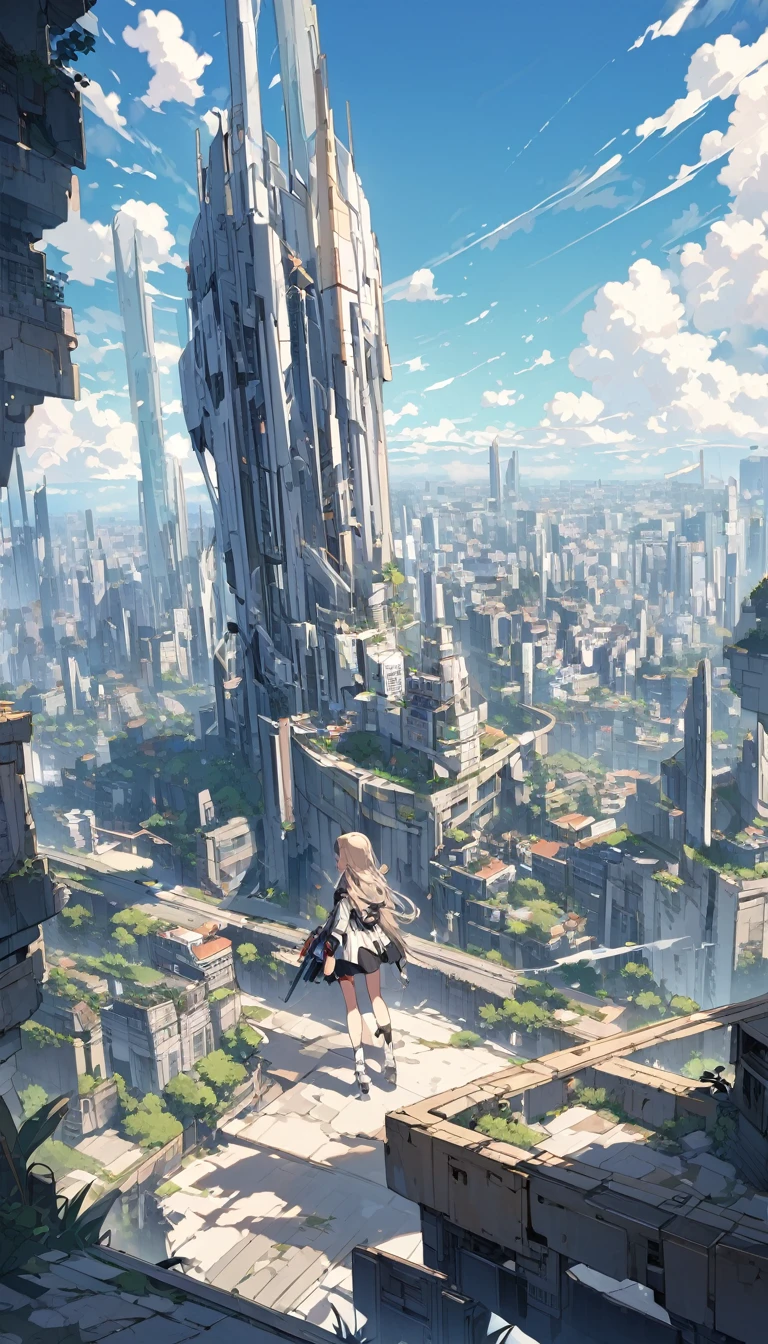 Cities 1000 Years After Human Extinction, There was a girl with a railgun