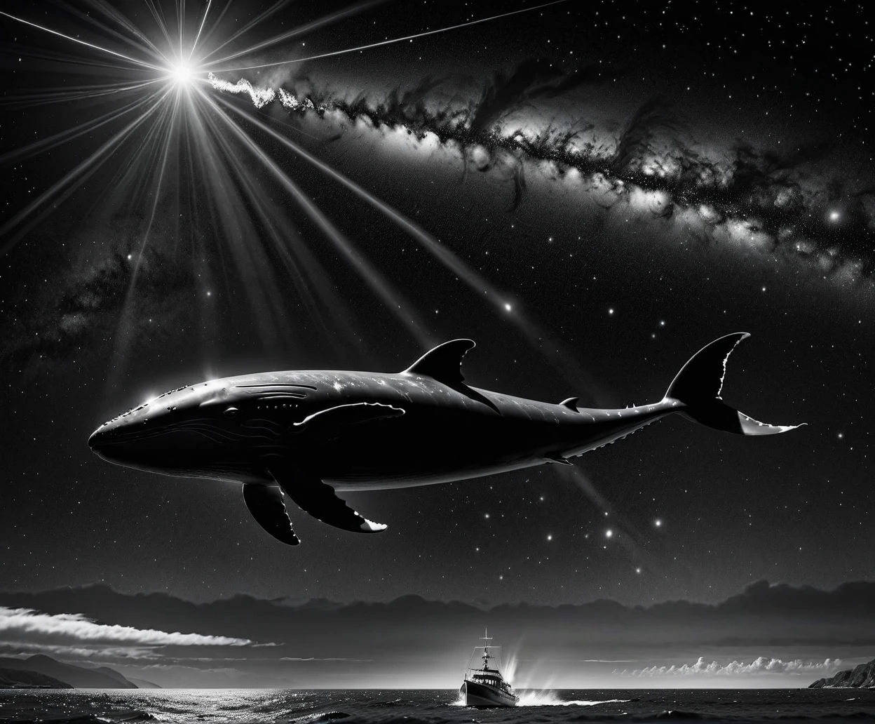 （0718）Today's challenge theme：Flying Whale/飞翔的鲸鱼/飛ぶクジラ