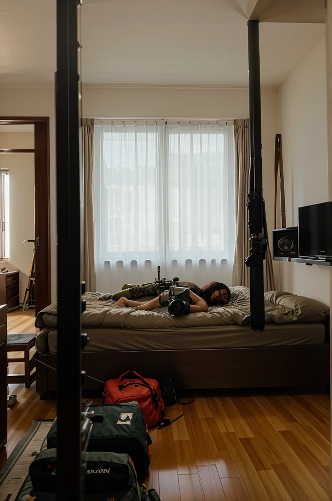 Menerjemahkan teks dengan kamera
The room has a predator air rifle and also a fishing