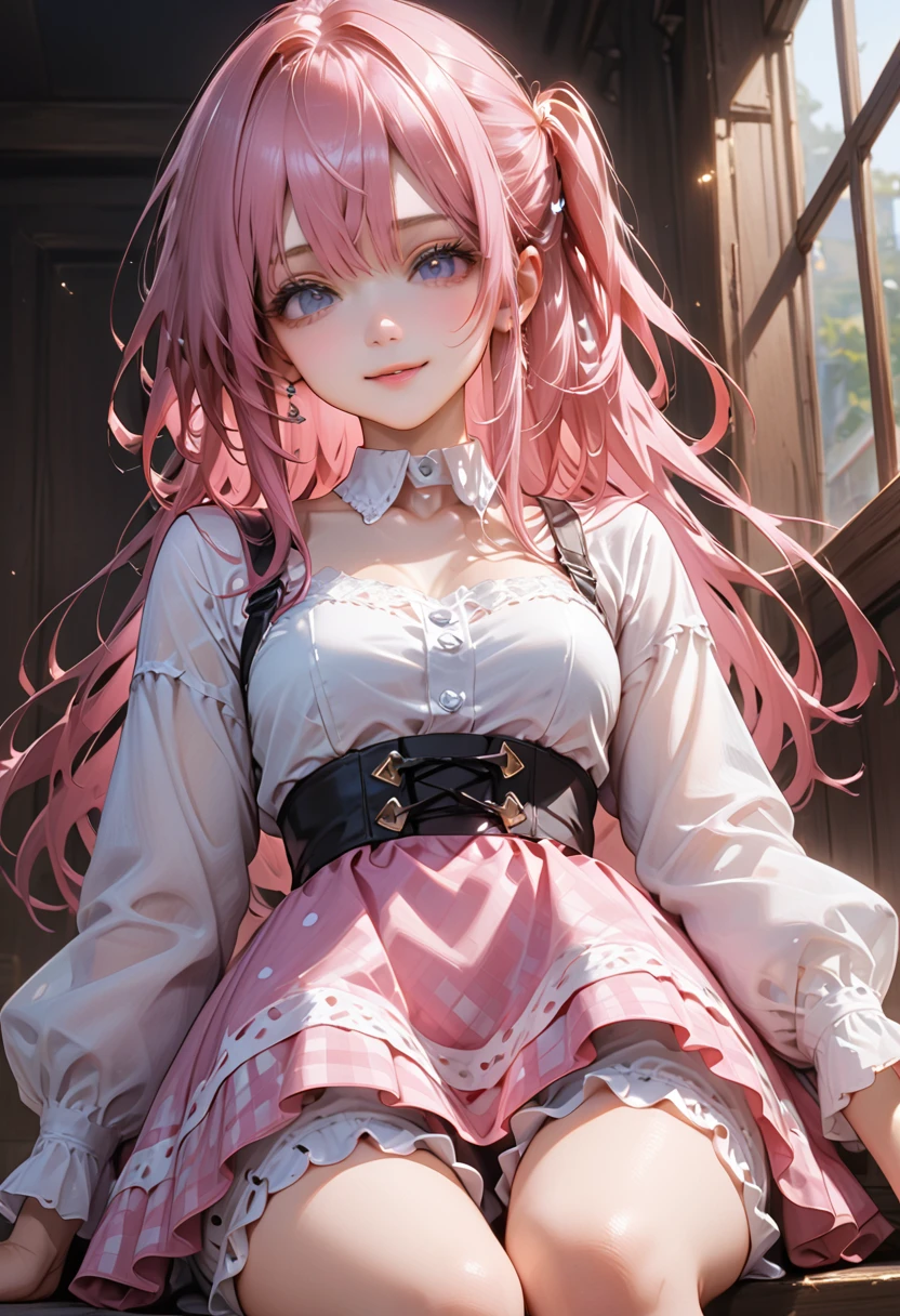 Little Bar Peep、She's a fair-skinned girl with cool pink cheeks.. Her hair is vanilla blonde, A little lighter than Mini's hair. It is in the shape of a ring, Pulled back by two pink ribbons、Comes with lace-trimmed bonnet.
Her dress has been updated a bit.. Over a pale pink eyelet lace skirt、It has a periwinkle polka dot top bordered with white lace.。. Gone are the lace-up bodices.. Her bloomers are pink and white gingham.、It is bordered with lace, Her boots are blue and white. The big doll has no gloves. Shine; Glitter