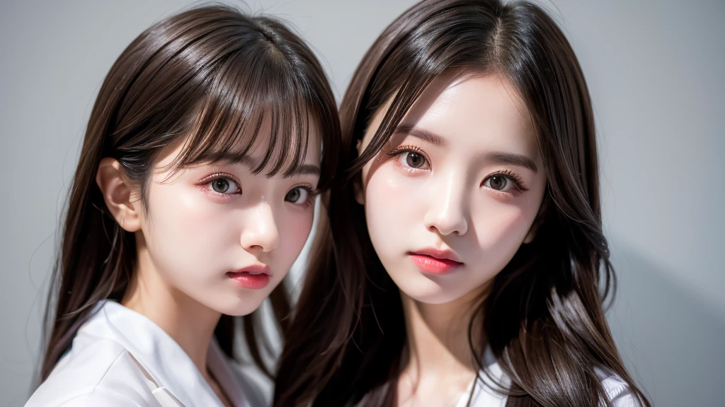 Troubled face、stock market、Physiologically correct body、Formal wear、A cute 20 year old girl、Medium Hair,Natural color lip, Blur the background