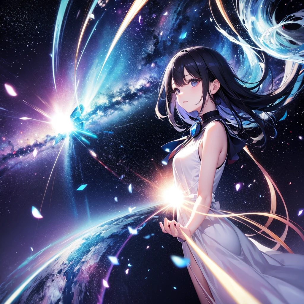 universe、Near future、Particles of light、Background、Background only、No people、