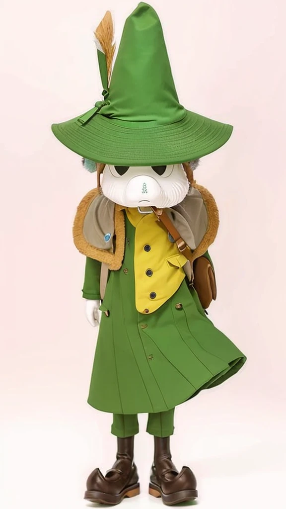 Green tricorn hat、Green clothes、Add a backpack pipe to the back