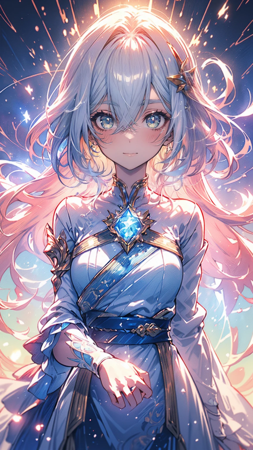 Soft Focus , (明るいグラデーションWatercolor :1.5, Lens flare:1.5 , Sparkling :1.5), shine , dream-like , White Background、Grid illusion, colorful,、((Highly detailed eyes:1.5)),((Face Zoom:1.5)),((Face Focus:1.5)),(((masterpiece、Highest quality、Highest quality、Watercolor)))(curly)、Official Art、Beautiful and aesthetic:1.2)、Glasses:1.5、(With a girl:1.5)、(Fractal Art:1.3)、Upper body、colorful、((Super detailed retina:1.5))、Embarrassing、(abdomen)、((Super Detail Eyes:1.5))、(Rainbow Hair、)((Highly detailed CG Unity 8k wallpaper、masterpiece、Highest quality))、((Super detailedな:1.2))、(Best lighting、Best Shadow、Very delicate and beautiful)、(Highly detailed CG Unity 8k wallpaper、masterpiece、Highest quality、Super detailedな)、(Best lighting、Best Shadow、Very delicate and beautiful)、(Perfect body:1.5),{{{{まばゆいshine}}}}、Rainbow Bridge、(Tabletop:1.2), Highest quality, (figure:1.2), (Super detailed), Hyper Detail, (Delicate and detailed), (Intricate details), (Cinematic Light, Highest qualityのバックライト), Solo Female, Perfect body, (4 Girl), (Best lighting, Very delicate and beautiful), 1 person