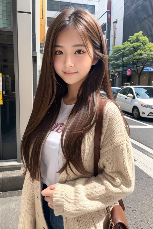 Tokyo、Women、university student、Beauty、Brown Hair、Long Hair