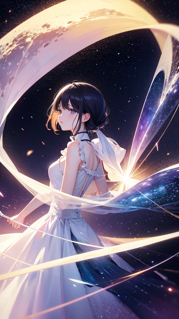 universe、Near future、Particles of light、Background、Background only、No people、