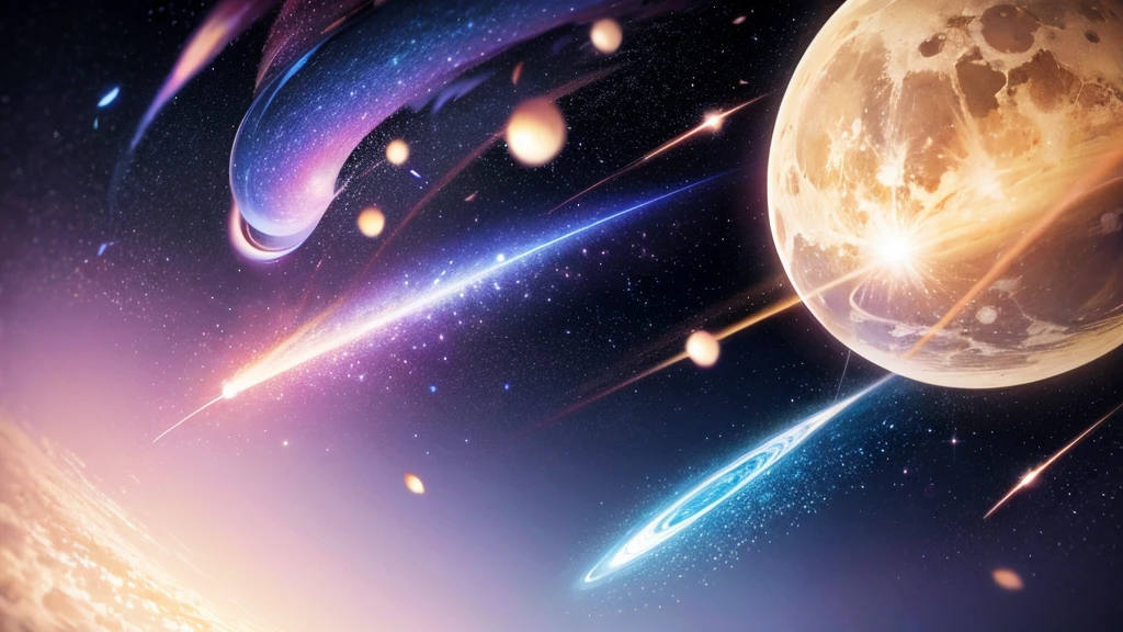 universe、Near future、Particles of light、Background、Background only、No people、