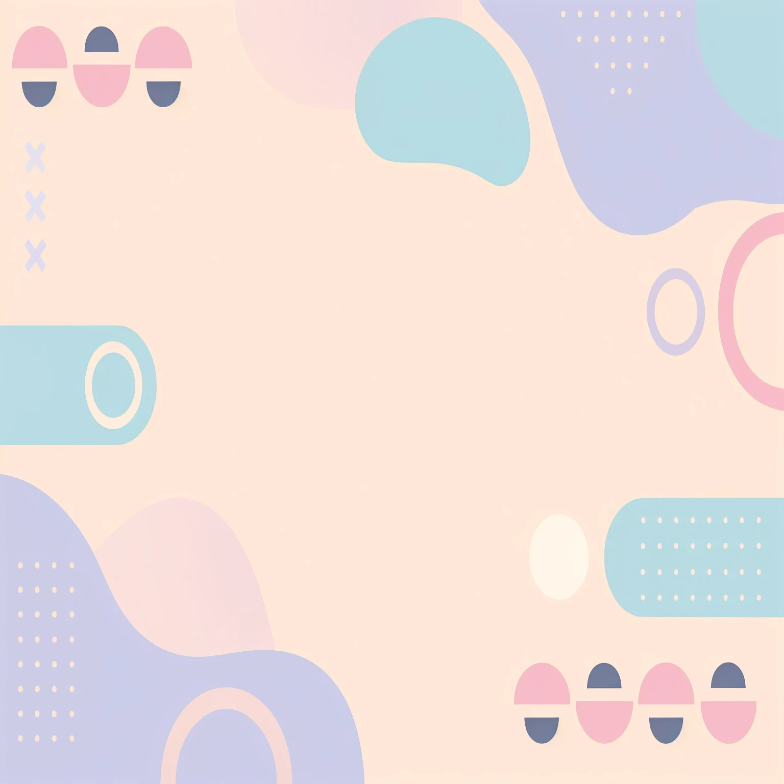 This is a colorful、Abstract background image with many shapes, Soft background, Soft background, Soft flat surreal design, Flat pastel colors, Pastel Simple Art, Earth and pastel colors, in a shapes background, Pastel color overlap, Simple background, Geometric shapes background, Soft background, The background is colorful, Soft texture, Flat background, Minimal Background, Simple background
