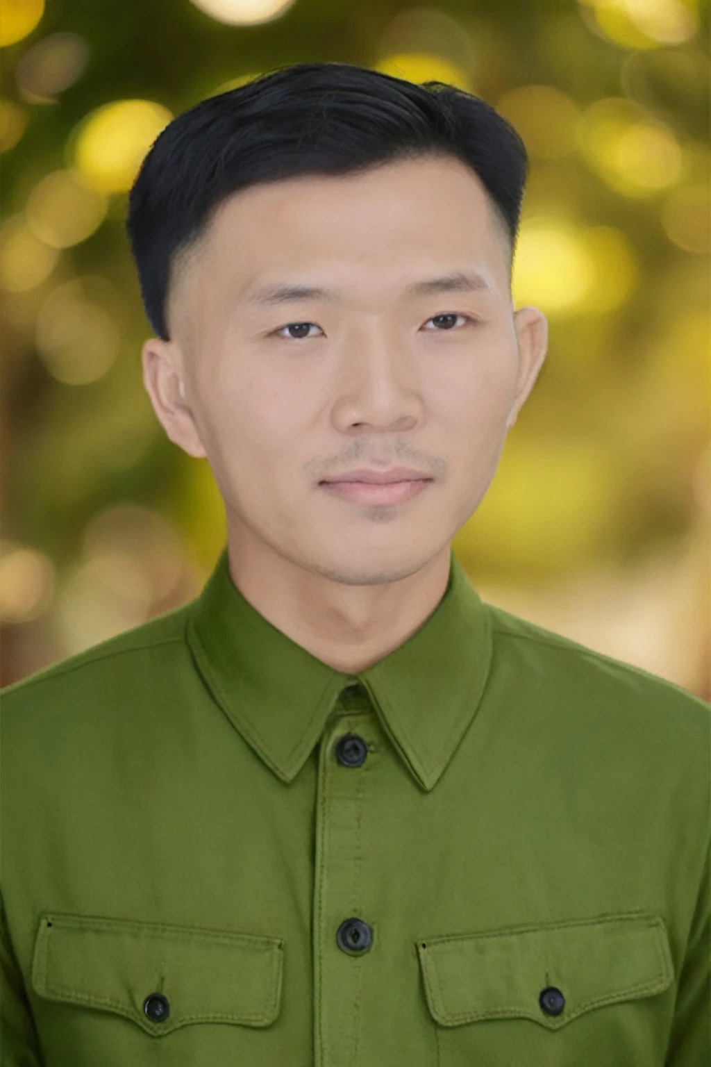 Highly realistic photo, Portrait of a 25 year old Vietnamese old man, masterpiece,best quality,(photo realistic: 1.1),8k raw photo,a,detailed face,detailed skin,depth of field,