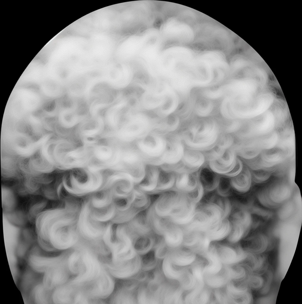 Fluffy hair