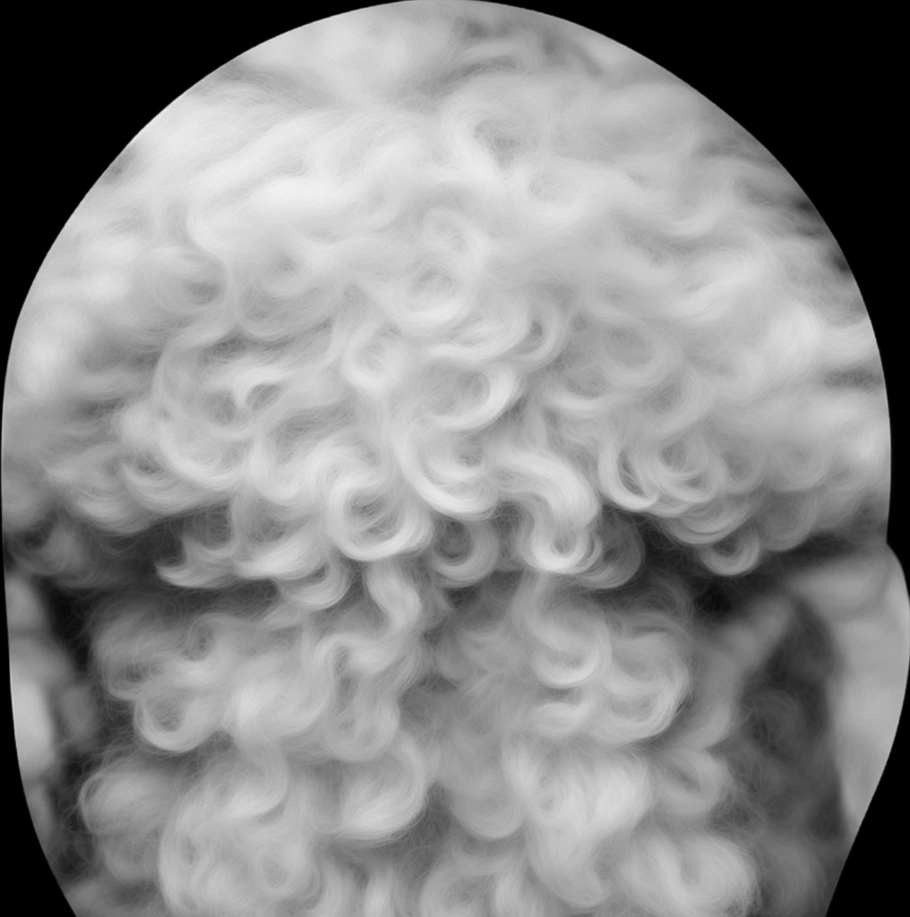 Fluffy hair 