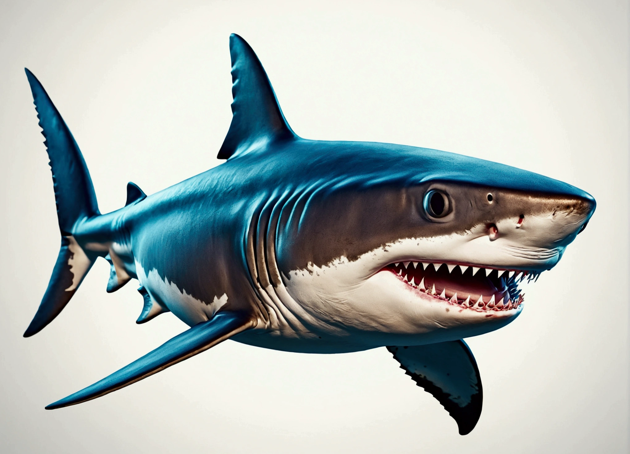 Cute shark full body close-up