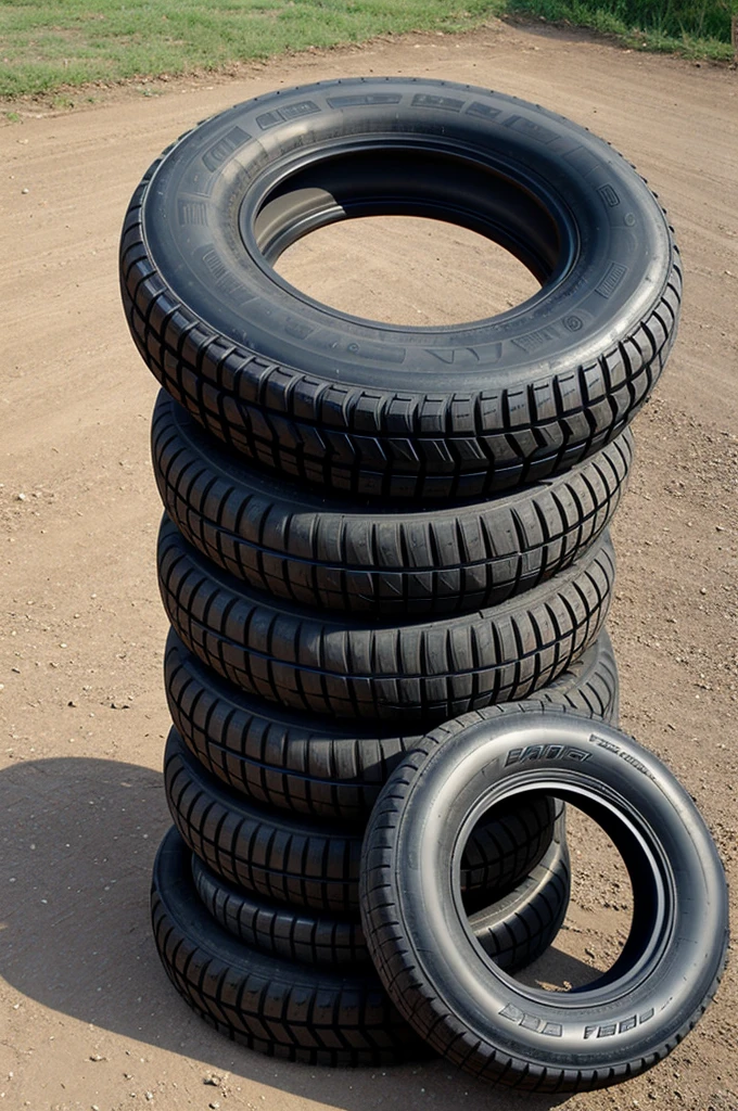 Images with machine tires , different sizes ,