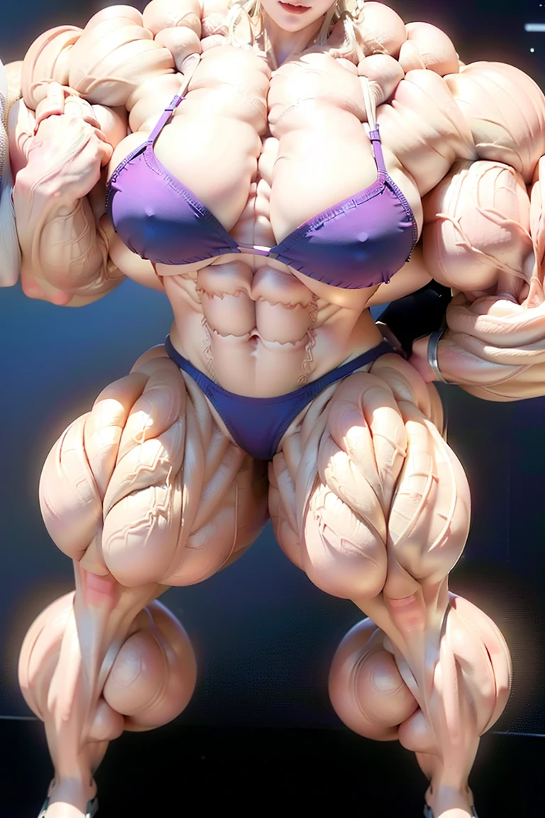 Highest quality、High resolution、Very detailed、Bright lighting、One girl、Full body photo、Black Hair、(((Short Hair)))、smile、tall、((()))、(((Bikini)))、(((muscular)))、(((Hyper huge Muscle:1.5)))、(((Incredibly large muscles:1.5)))、(((Extremely large muscles:1.5)))、huge、(((Huge body)))、((Long legs))、(((very thick paws)))、(((Expanding Body)))、(((Huge body)))、(((An immeasurably large body:1.5)))、(((Very small face)))、(((Unusually developed super huge breasts:(((Super Hle:1.5)))、(((Hyper Heavyweight Muscle:1.5)))、(((Super huge body:(Unreasonably small face:1.5)))、(((An extraordinary large body:1.5)))