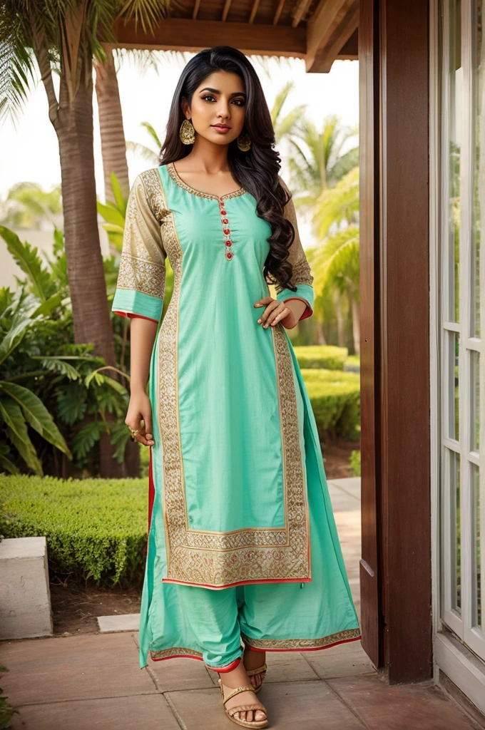 Desi punjabi women with salwar kurti